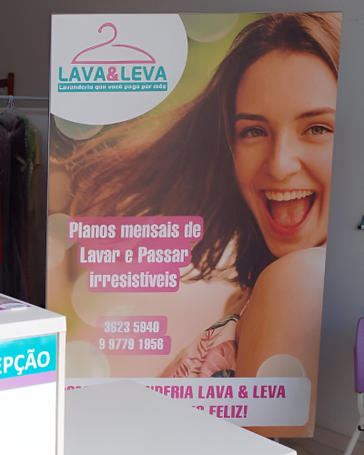 Banner de serviços da Lavanderia